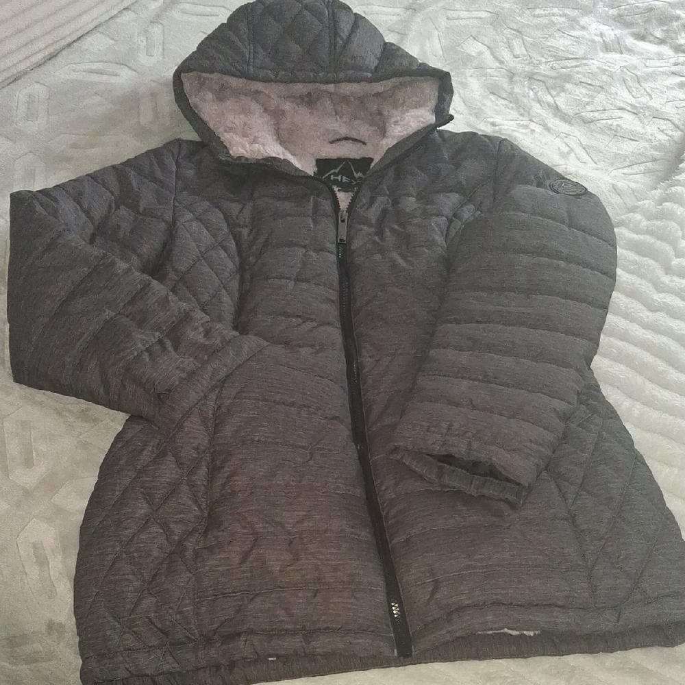 Women's Quilted Gray Bomber Jacket